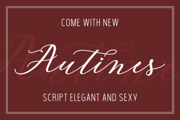 Autines Font: A Modern Script for Elegant Design