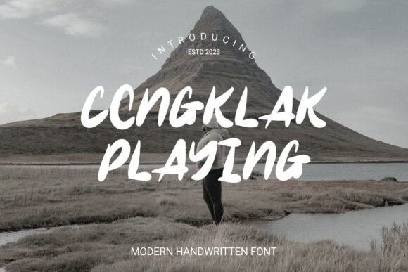 Congklak Playing Font: A Sweet Handwritten Typeface for Modern Design
