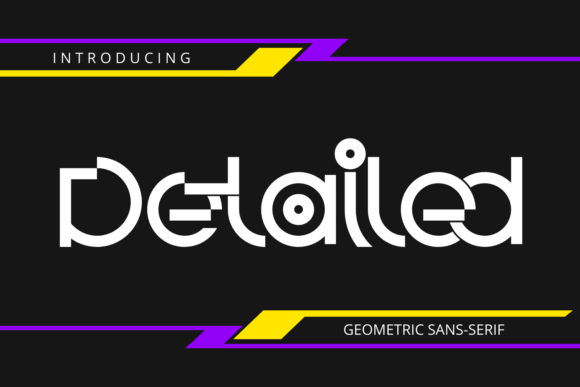 Detailed Font: A Geometric Sans-Serif with Character