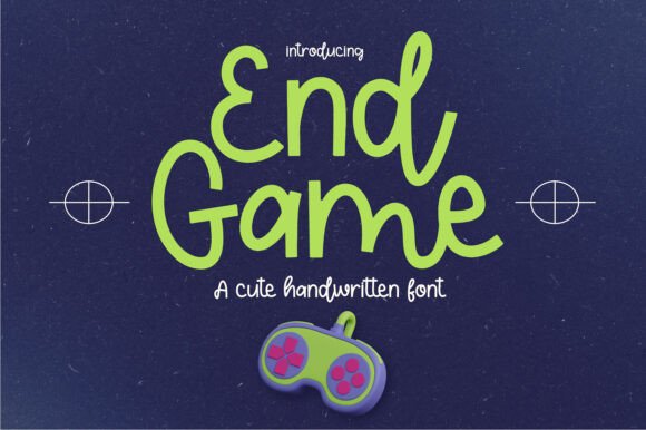 End Game Font: A Friendly Handwritten Typeface for Creative Projects