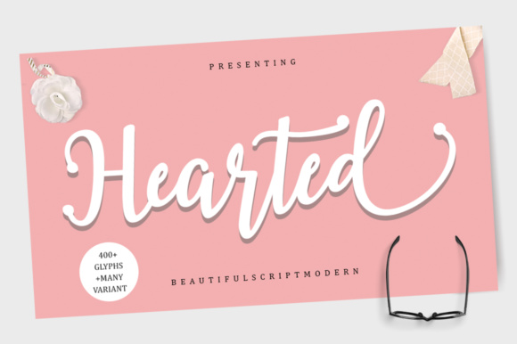 Hearted Font: Elevating Your Creative Projects with Modern Script