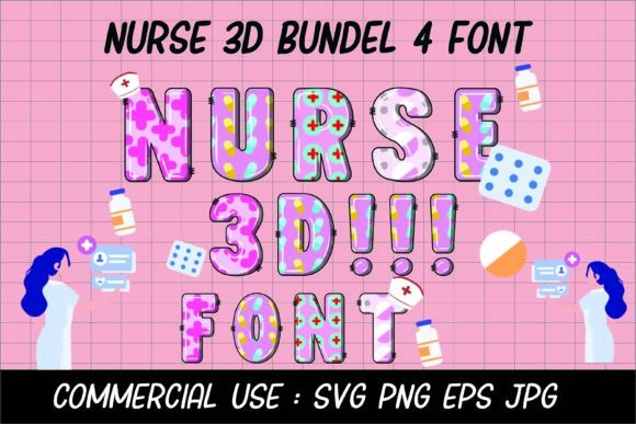 Nurse 3D Font: Professional Clarity for Healthcare Design