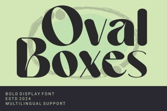 Oval Boxes Font: Bold, Authentic Sans Serif for Modern Branding