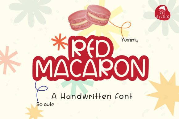 Red Macaron Font: A Sweet Touch for Modern Design