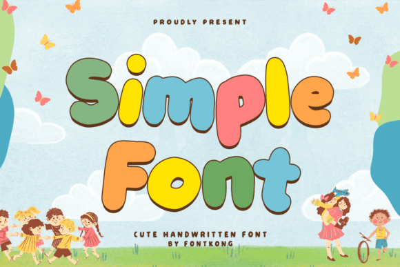Simple Font: A Playful Typeface for Engaging Young Readers