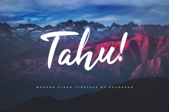 Tahu Font: A Modern Handwritten Typeface for Bold Brands
