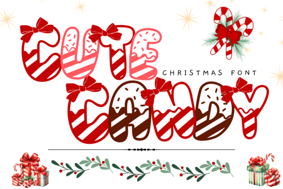 Unwrap the Charm of Cute Candy Font for Your Christmas Designs